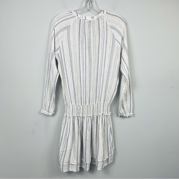 RAILS JASMINE STRIPE DRESS LONG SLEEVE LINEN BLEND IMETALLIC FIJI STRIPE REVOLVE - Picture 8 of 16
